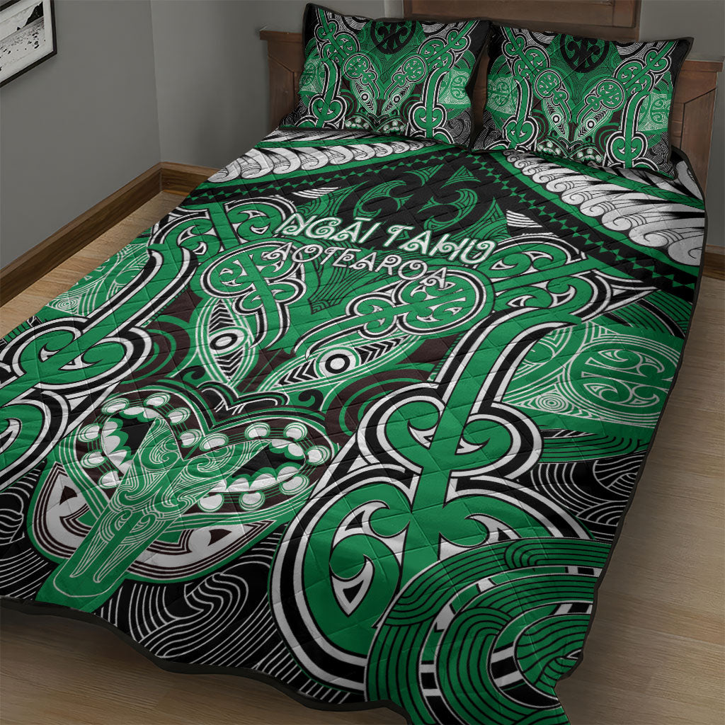 Aotearoa Iwi Ngai Tahu Quilt Bed Set Maori Kowhaiwhai Pattern