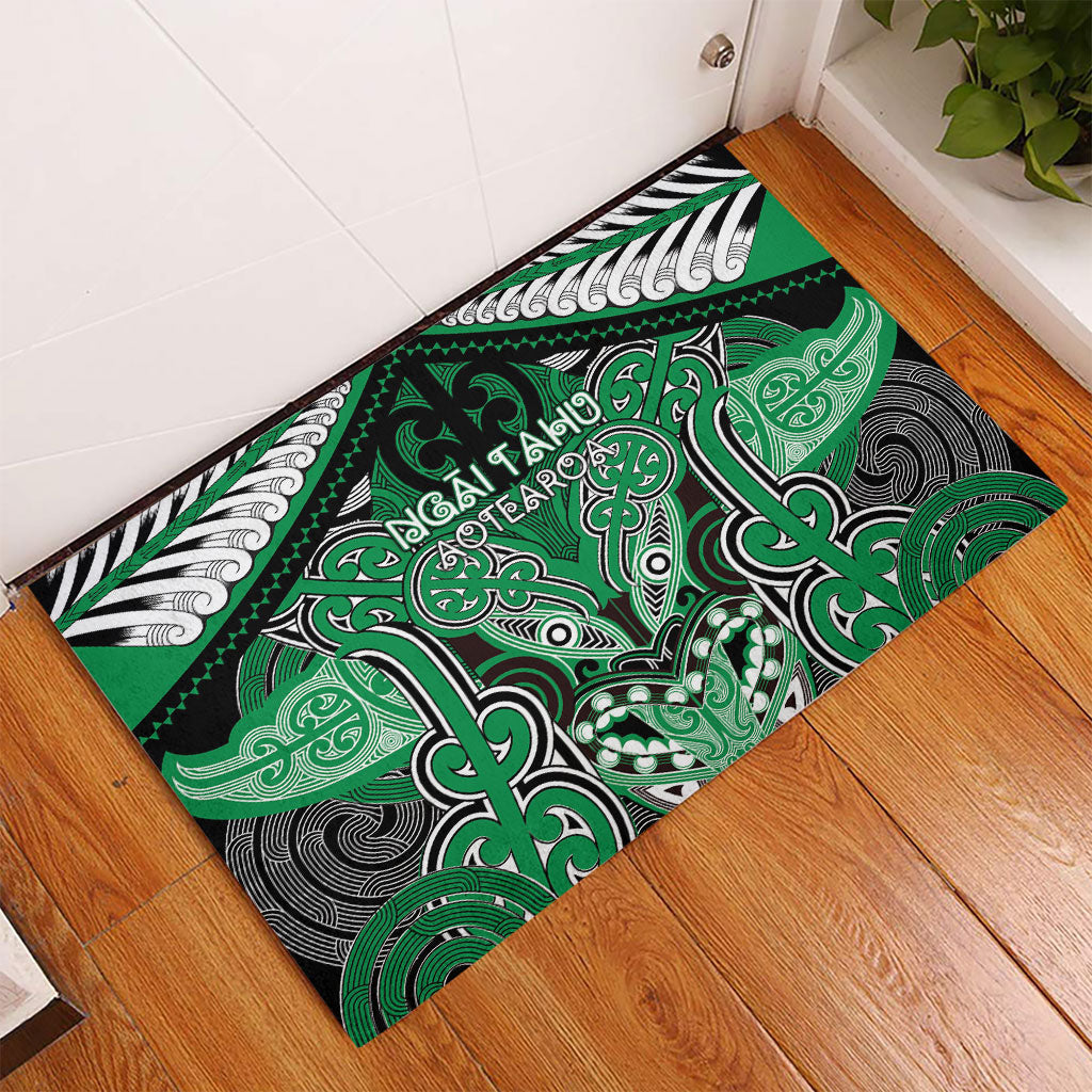 Aotearoa Iwi Ngai Tahu Rubber Doormat Maori Kowhaiwhai Pattern