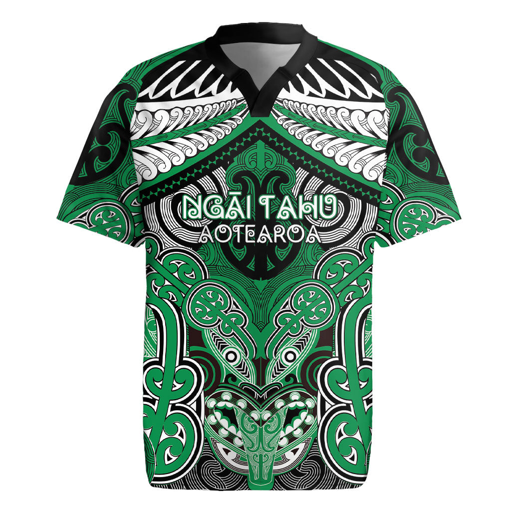Aotearoa Iwi Ngai Tahu Personalised Rugby Jersey Maori Kowhaiwhai Pattern