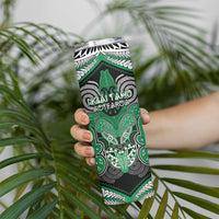 Aotearoa Iwi Ngai Tahu Personalised Skinny Tumbler Maori Kowhaiwhai Pattern