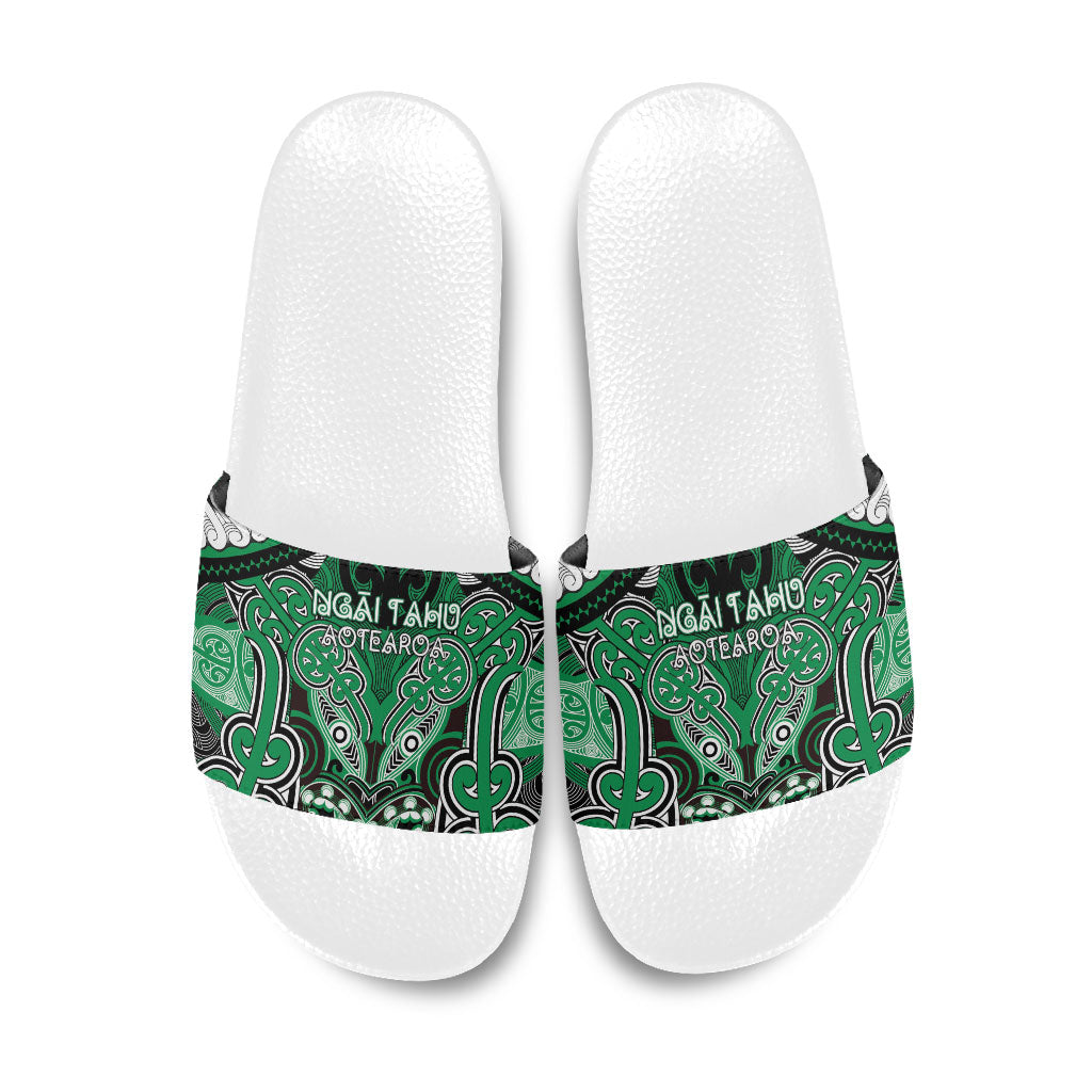 Aotearoa Iwi Ngai Tahu Slide Sandals Maori Kowhaiwhai Pattern