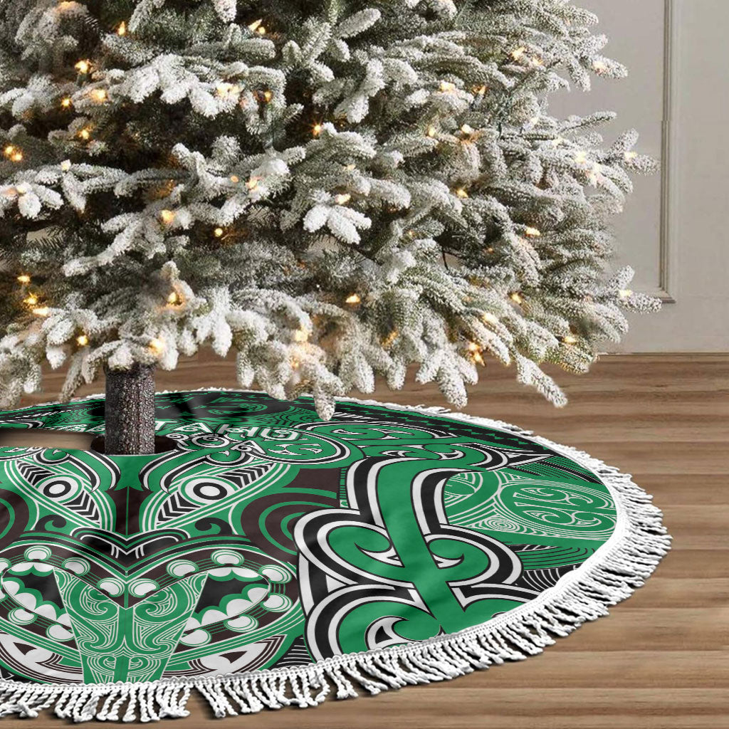 Aotearoa Iwi Ngai Tahu Tree Skirt Maori Kowhaiwhai Pattern