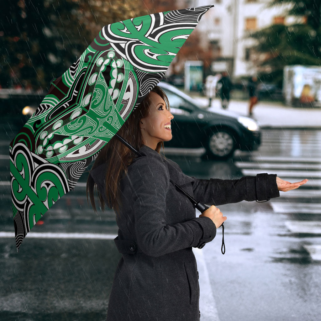 Aotearoa Iwi Ngai Tahu Umbrella Maori Kowhaiwhai Pattern