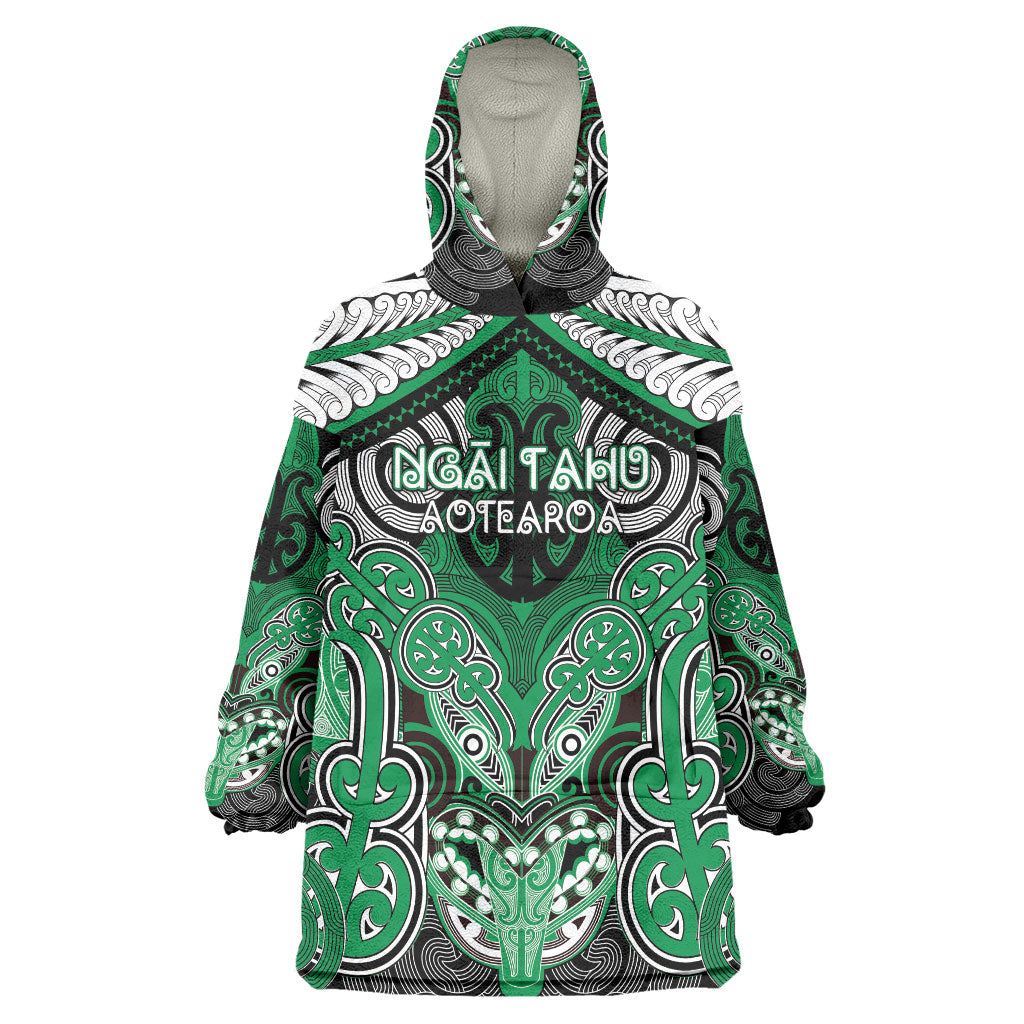 Aotearoa Iwi Ngai Tahu Personalised Wearable Blanket Hoodie Maori Kowhaiwhai Pattern