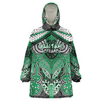 Aotearoa Iwi Ngai Tahu Personalised Wearable Blanket Hoodie Maori Kowhaiwhai Pattern