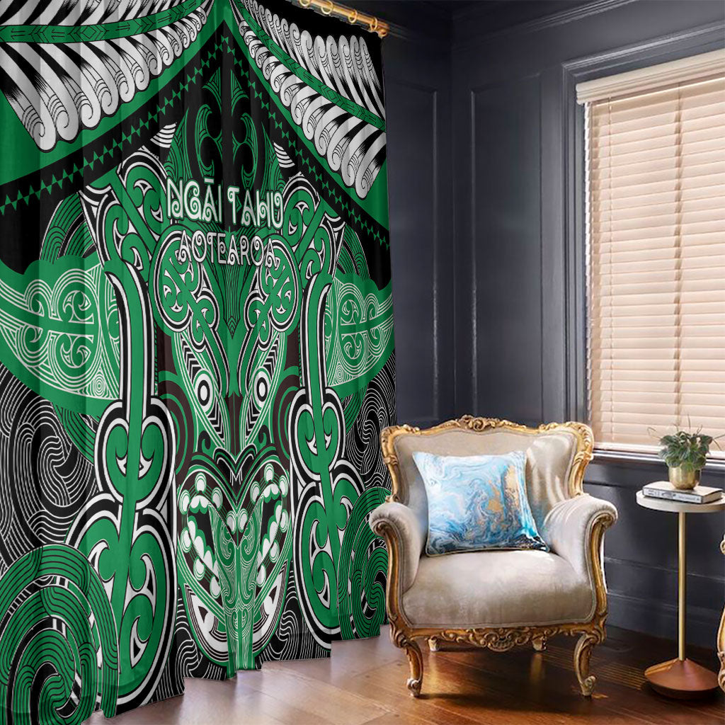 Aotearoa Iwi Ngai Tahu Window Curtain Maori Kowhaiwhai Pattern