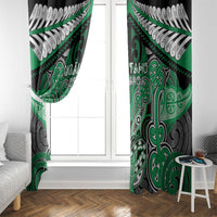 Aotearoa Iwi Ngai Tahu Window Curtain Maori Kowhaiwhai Pattern
