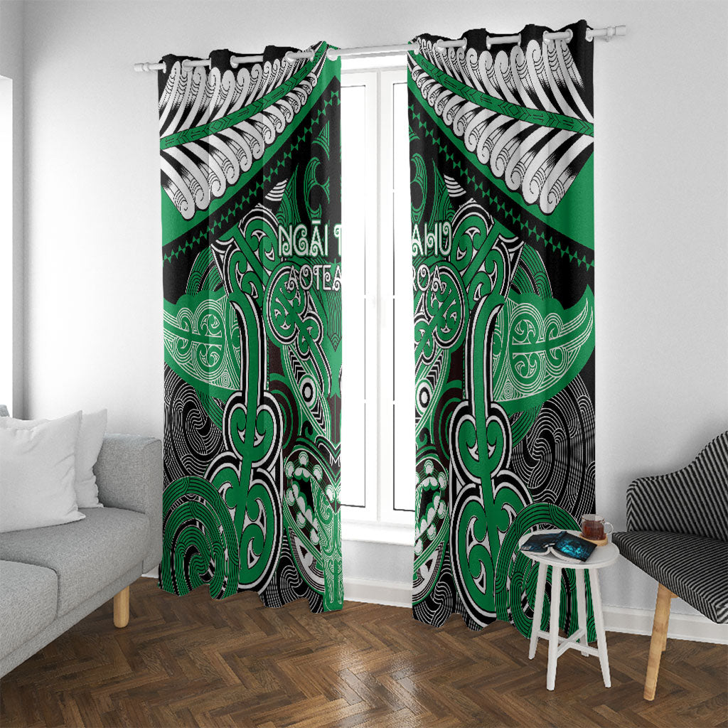 Aotearoa Iwi Ngai Tahu Window Curtain Maori Kowhaiwhai Pattern