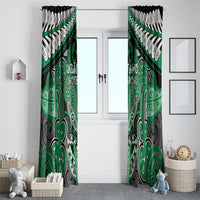 Aotearoa Iwi Ngai Tahu Window Curtain Maori Kowhaiwhai Pattern