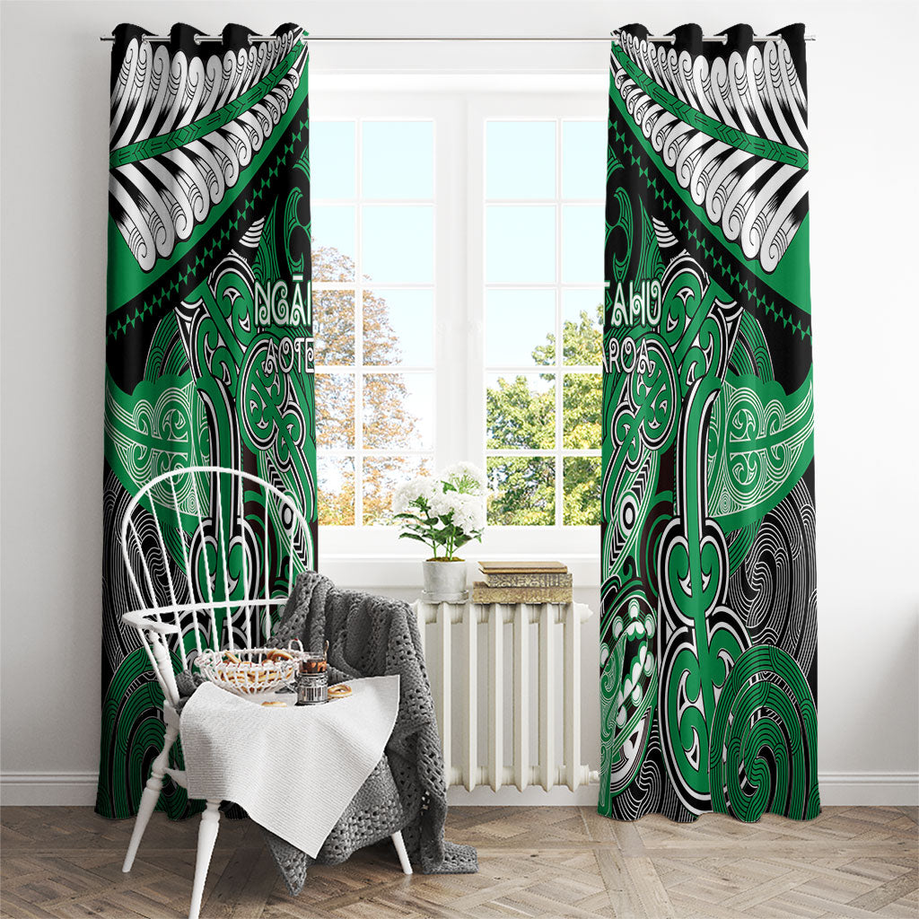 Aotearoa Iwi Ngai Tahu Window Curtain Maori Kowhaiwhai Pattern