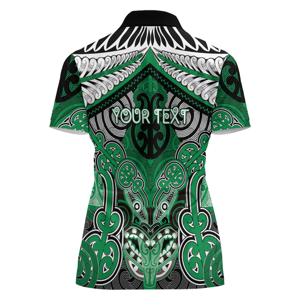 Aotearoa Iwi Ngai Tahu Personalised Women Polo Shirt Maori Kowhaiwhai Pattern