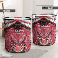 Aotearoa Iwi Te Arawa Laundry Basket Maori Kowhaiwhai Pattern