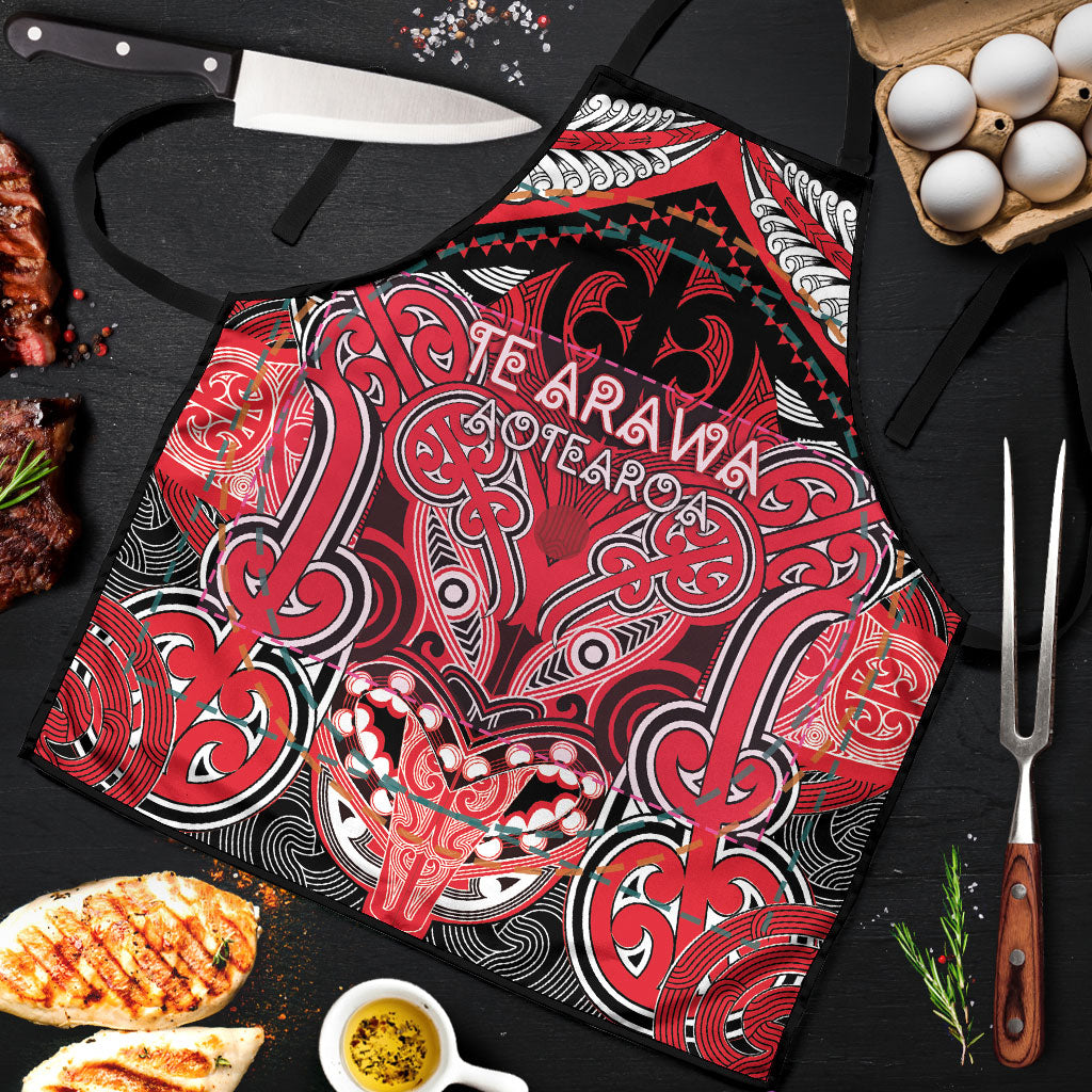 Aotearoa Iwi Te Arawa Apron Maori Kowhaiwhai Pattern
