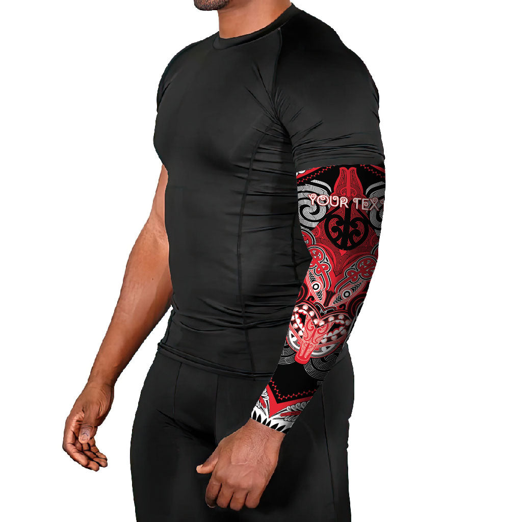 Aotearoa Iwi Te Arawa Personalised Arm Sleeves Maori Kowhaiwhai Pattern