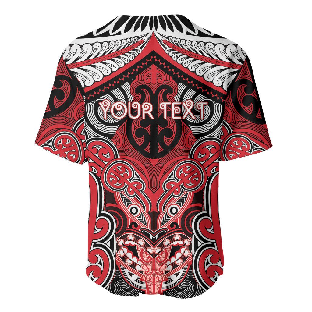 Aotearoa Iwi Te Arawa Personalised Baseball Jersey Maori Kowhaiwhai Pattern