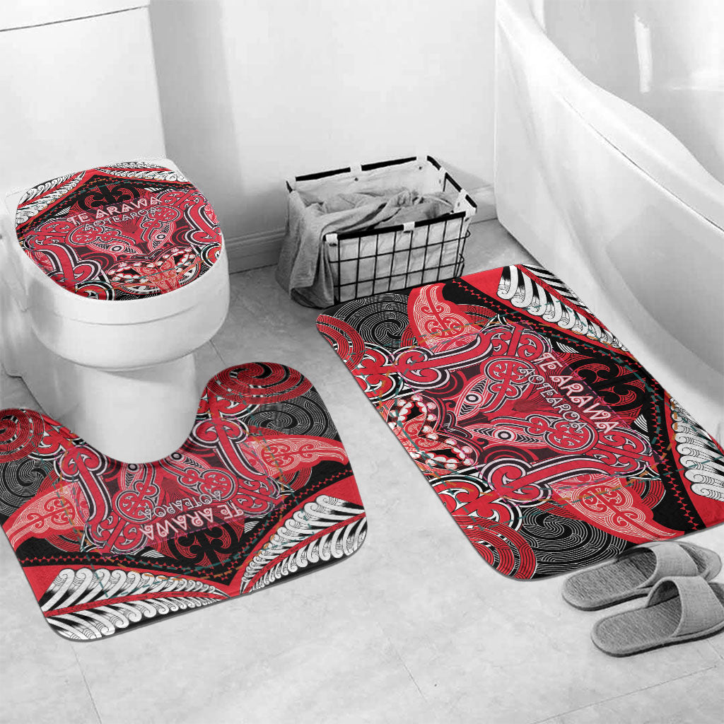 Aotearoa Iwi Te Arawa Bathroom Set Maori Kowhaiwhai Pattern