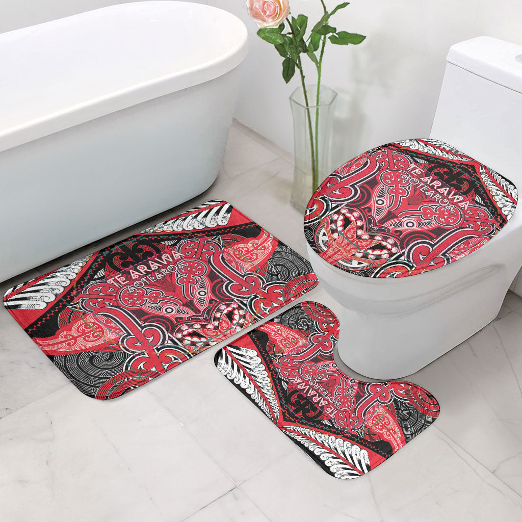 Aotearoa Iwi Te Arawa Bathroom Set Maori Kowhaiwhai Pattern