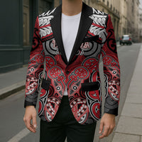 Aotearoa Iwi Te Arawa Personalised Blazer Maori Kowhaiwhai Pattern