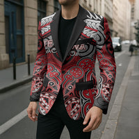 Aotearoa Iwi Te Arawa Personalised Blazer Maori Kowhaiwhai Pattern