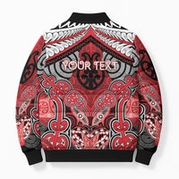 Aotearoa Iwi Te Arawa Personalised Bomber Puffer Jacket Maori Kowhaiwhai Pattern