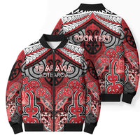Aotearoa Iwi Te Arawa Personalised Bomber Puffer Jacket Maori Kowhaiwhai Pattern