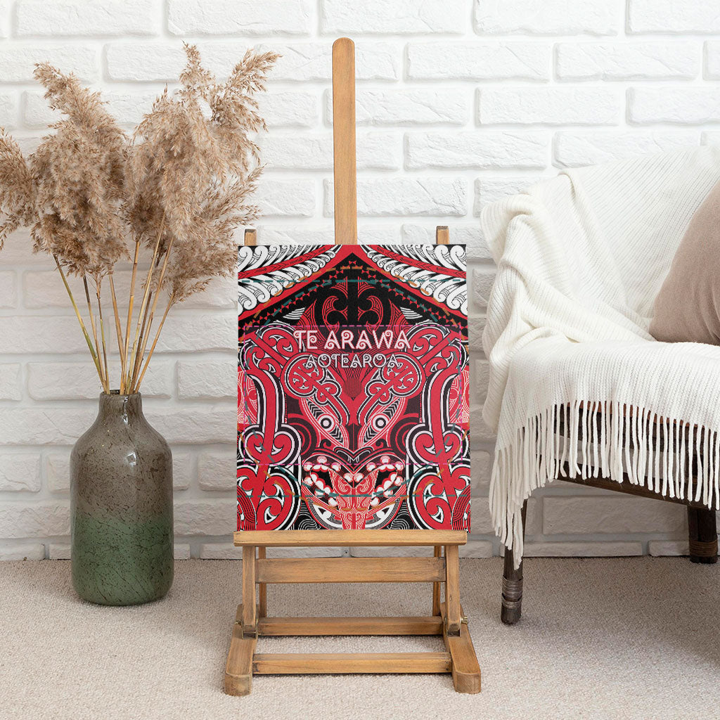 Aotearoa Iwi Te Arawa Canvas Wall Art Maori Kowhaiwhai Pattern