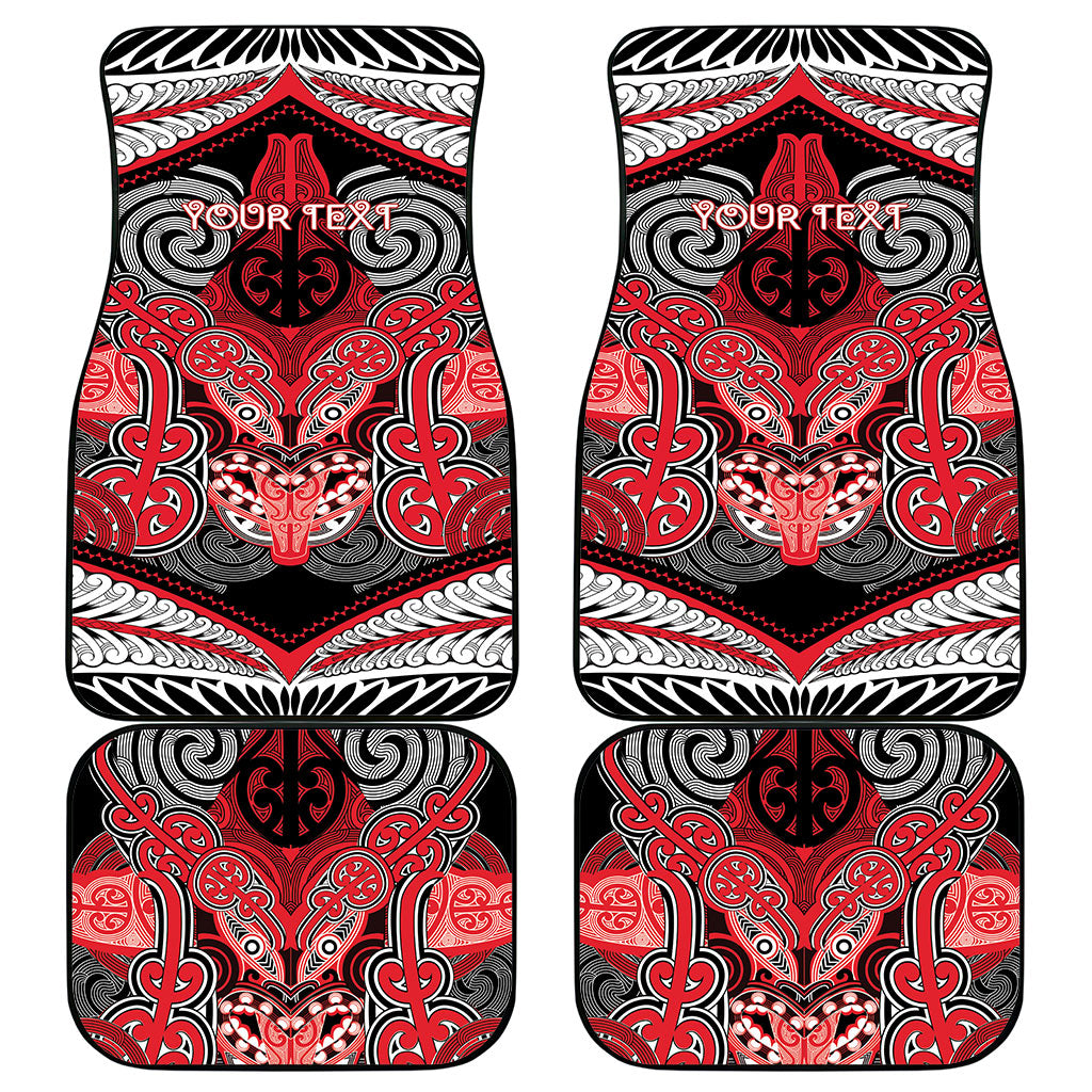 Aotearoa Iwi Te Arawa Personalised Car Mats Maori Kowhaiwhai Pattern