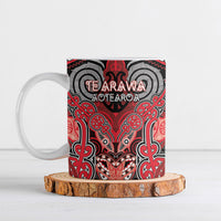 Aotearoa Iwi Te Arawa Personalised Ceramic Mug Maori Kowhaiwhai Pattern