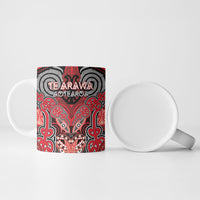 Aotearoa Iwi Te Arawa Personalised Ceramic Mug Maori Kowhaiwhai Pattern