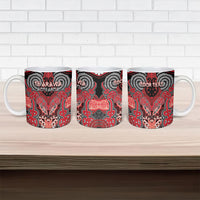 Aotearoa Iwi Te Arawa Personalised Ceramic Mug Maori Kowhaiwhai Pattern