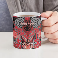 Aotearoa Iwi Te Arawa Personalised Ceramic Mug Maori Kowhaiwhai Pattern