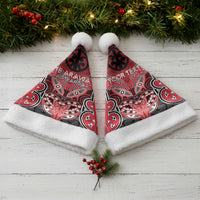 Aotearoa Iwi Te Arawa Personalised Christmas Santa Hat Maori Kowhaiwhai Pattern