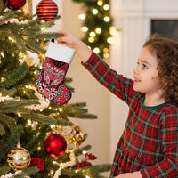 Aotearoa Iwi Te Arawa Personalised Christmas Stocking Maori Kowhaiwhai Pattern