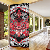 Aotearoa Iwi Te Arawa Personalised Door Cover Maori Kowhaiwhai Pattern