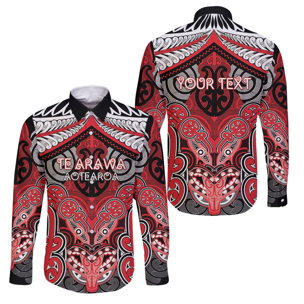 Aotearoa Iwi Te Arawa Personalised Family Matching Long Sleeve Bodycon Dress and Hawaiian Shirt Maori Kowhaiwhai Pattern