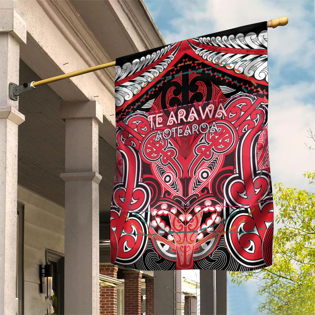 Aotearoa Iwi Te Arawa Garden Flag Maori Kowhaiwhai Pattern