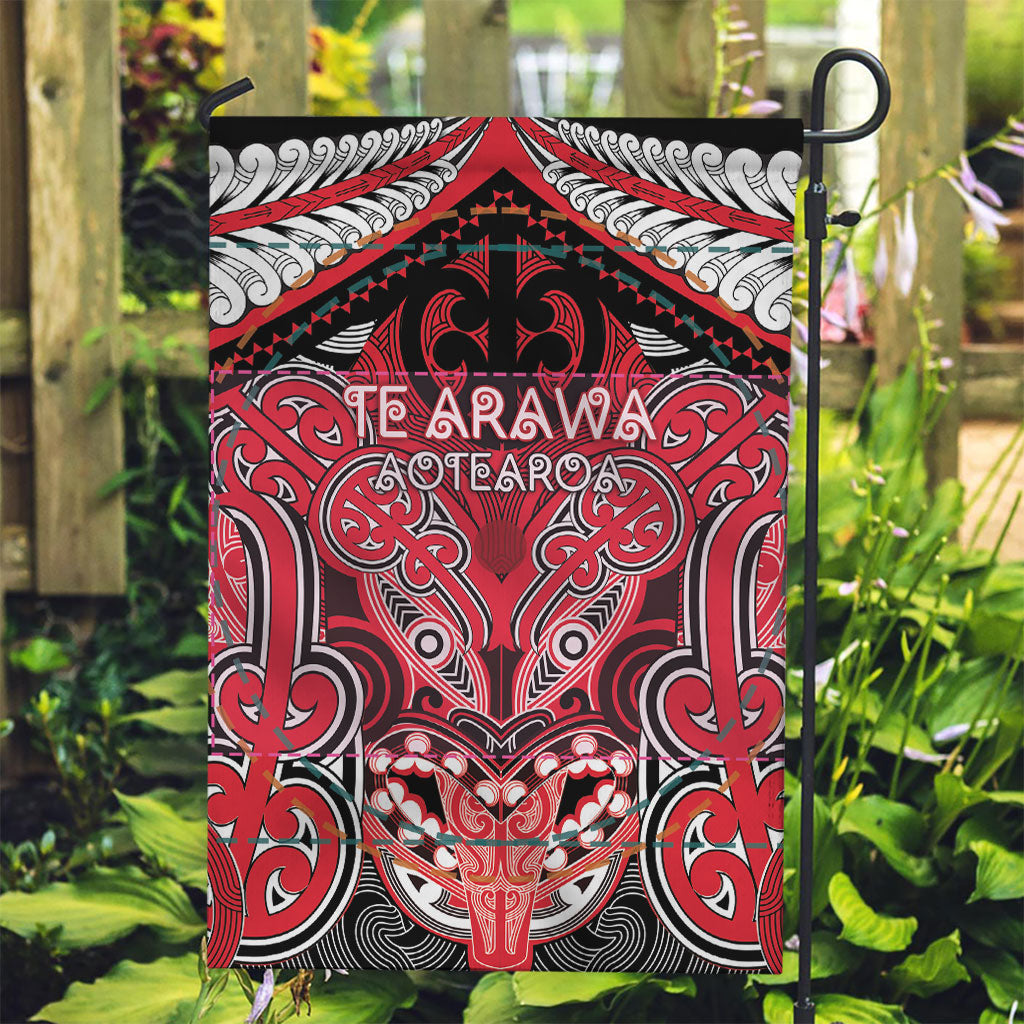 Aotearoa Iwi Te Arawa Garden Flag Maori Kowhaiwhai Pattern
