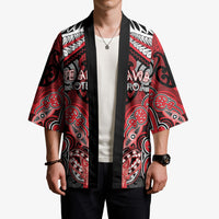 Aotearoa Iwi Te Arawa Personalised Kimono Maori Kowhaiwhai Pattern