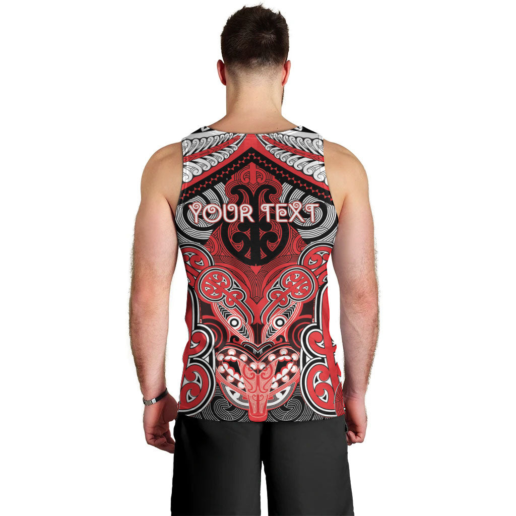 Aotearoa Iwi Te Arawa Personalised Men Tank Top Maori Kowhaiwhai Pattern