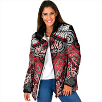 Aotearoa Iwi Te Arawa Personalised Padded Jacket Maori Kowhaiwhai Pattern