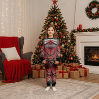 Aotearoa Iwi Te Arawa Personalised Christmas Pajama Set Maori Kowhaiwhai Pattern