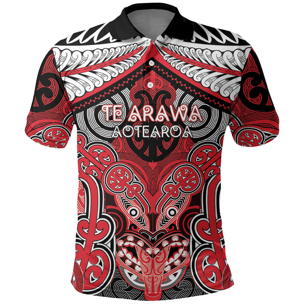 Aotearoa Iwi Te Arawa Personalised Polo Shirt Maori Kowhaiwhai Pattern