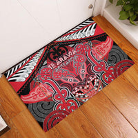 Aotearoa Iwi Te Arawa Rubber Doormat Maori Kowhaiwhai Pattern