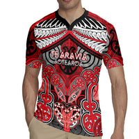 Aotearoa Iwi Te Arawa Personalised Rugby Jersey Maori Kowhaiwhai Pattern