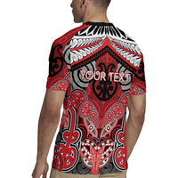 Aotearoa Iwi Te Arawa Personalised Rugby Jersey Maori Kowhaiwhai Pattern