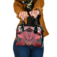 Aotearoa Iwi Te Arawa Shoulder Handbag Maori Kowhaiwhai Pattern