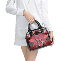 Aotearoa Iwi Te Arawa Shoulder Handbag Maori Kowhaiwhai Pattern