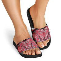 Aotearoa Iwi Te Arawa Slide Sandals Maori Kowhaiwhai Pattern