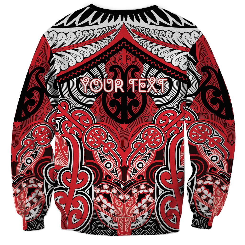 Aotearoa Iwi Te Arawa Personalised Sweatshirt Maori Kowhaiwhai Pattern