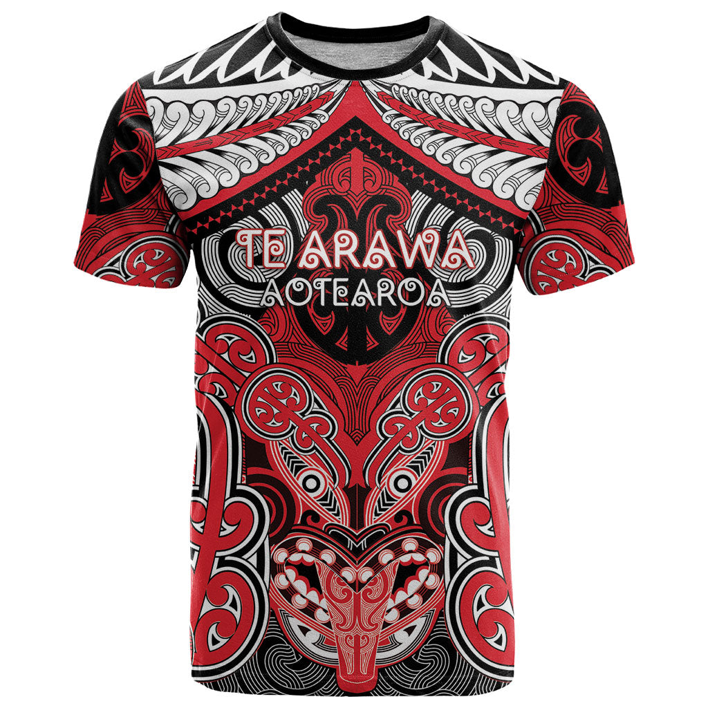 Aotearoa Iwi Te Arawa Personalised T Shirt Maori Kowhaiwhai Pattern
